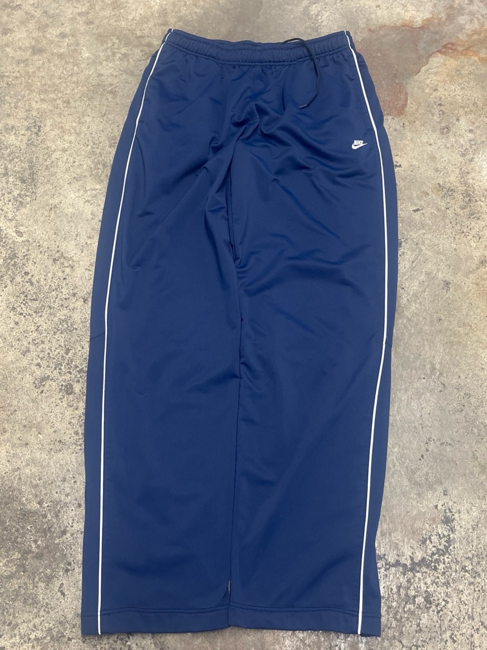 Y2K Nike Track Pants Men’s Large Blue Breathable Straight Fit Sports Casual Rare